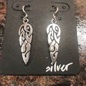 Silver artisan earrings
